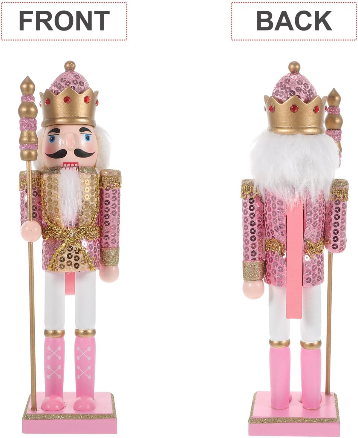 Adornos Navideños Garneck, Nutcracker con Bastón y Corona, 11.79