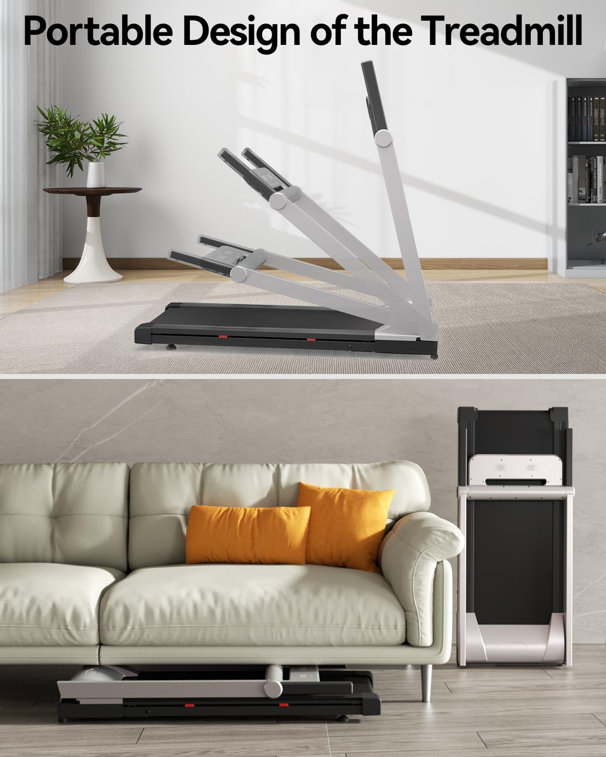 Cinta de Correr DeerRun, Plegable, 3.5 HP, 350 LBS, Bluetooth