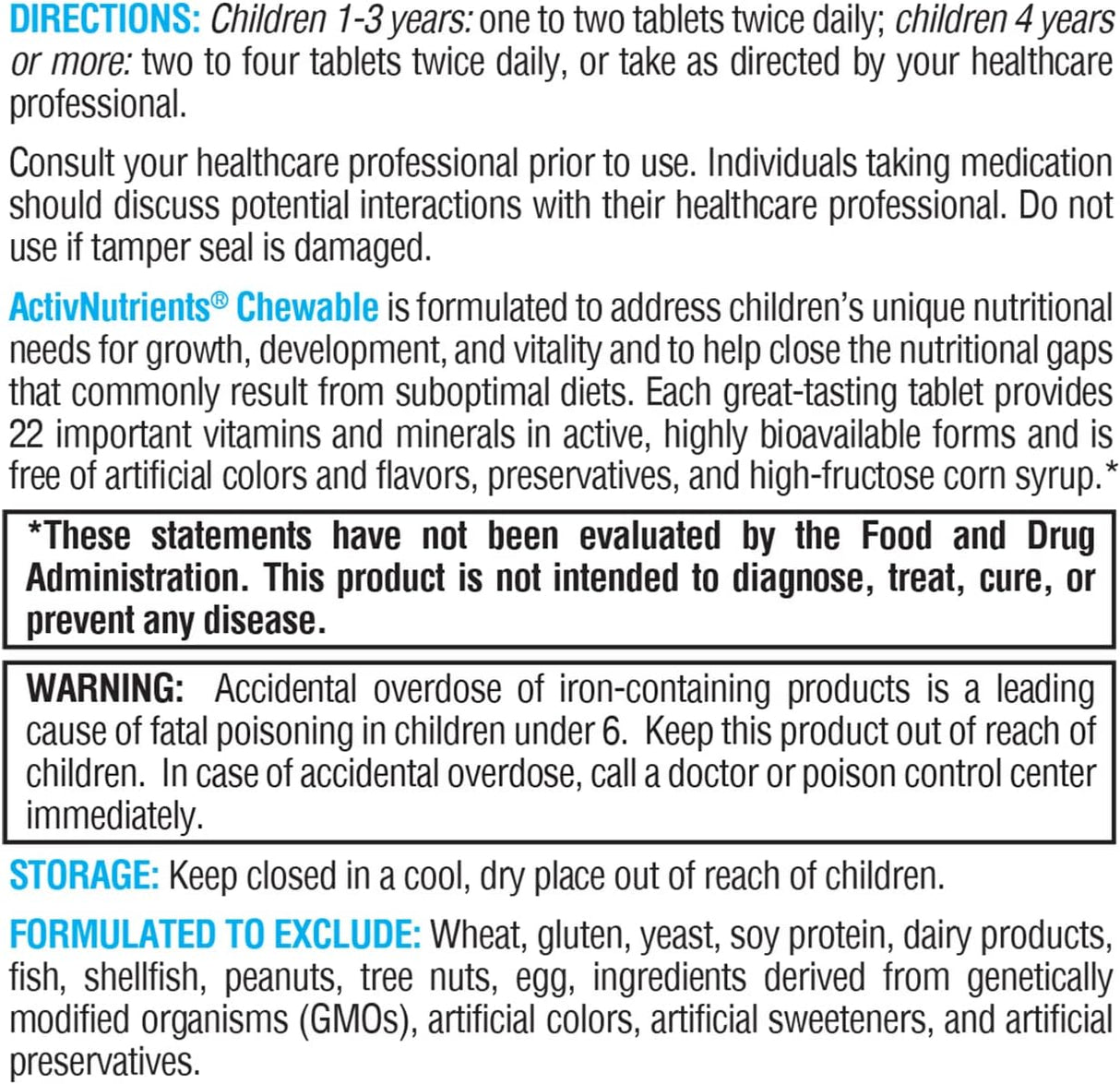 Multivitamínico para Niños XYMOGEN - 120 Tablets, Apoyo Inmuno