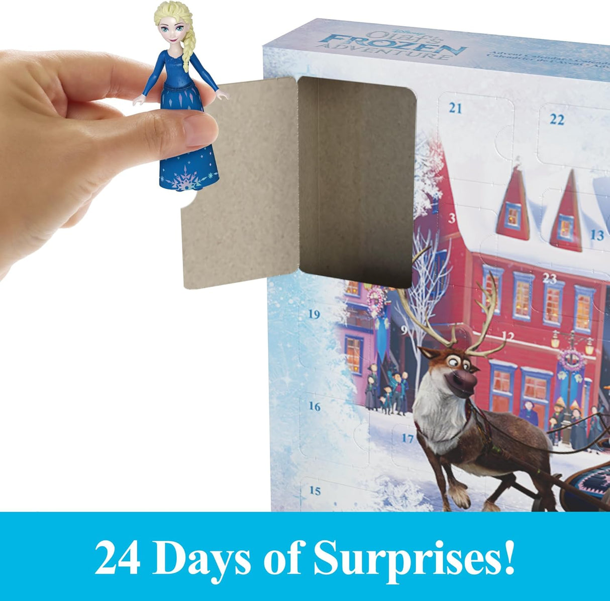 Muñecas Mattel Disney Frozen Calendario de Adviento con Anna y Elsa