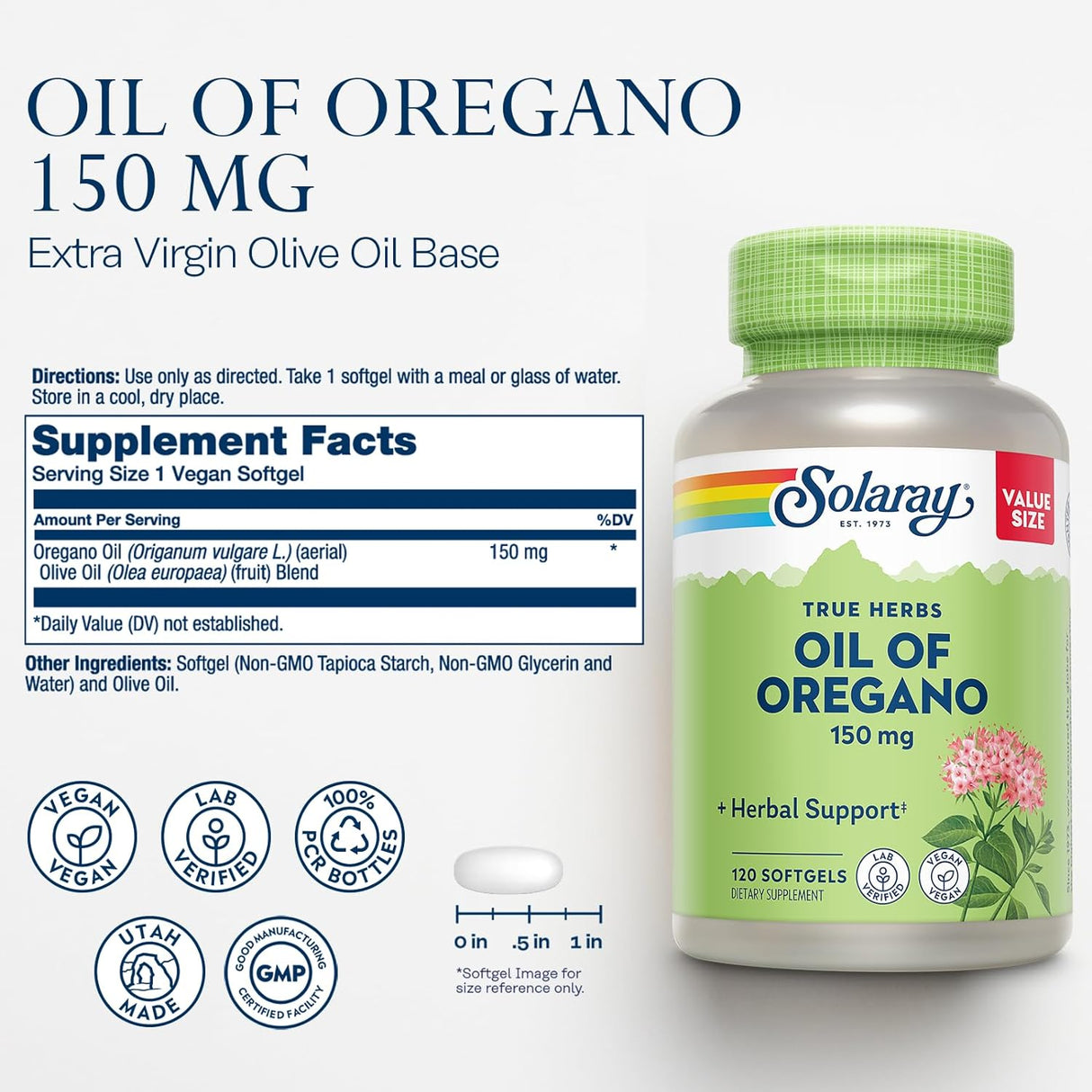 Suplemento de Aceite de Orégano 150 mg - Apoyo para el Bienestar