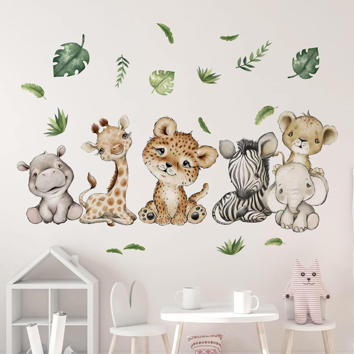 Vinilos Decorativos Safari Yovkky, Animales para Niños