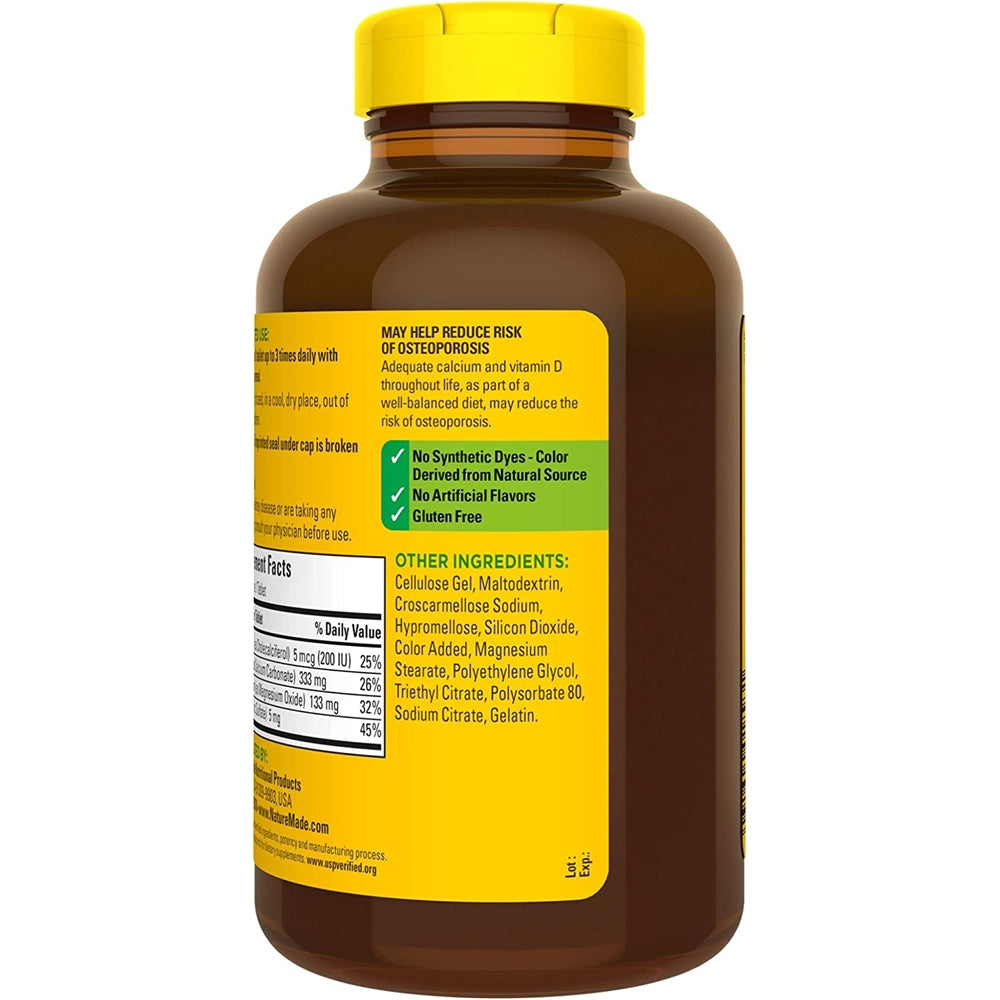 Suplemento de magnesio y zinc pastillas con vitamina D