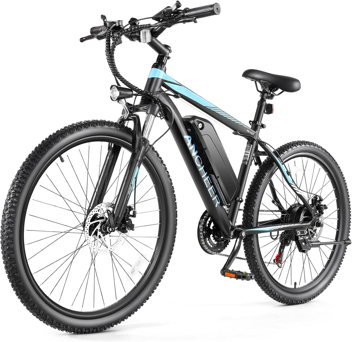 Bicicleta Eléctrica ANCHEER 750W, 55 millas, 21 Velocidades