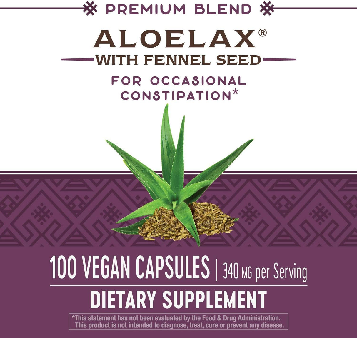 Suplementos Alimenticios Aloelax con Hinojo Semillas