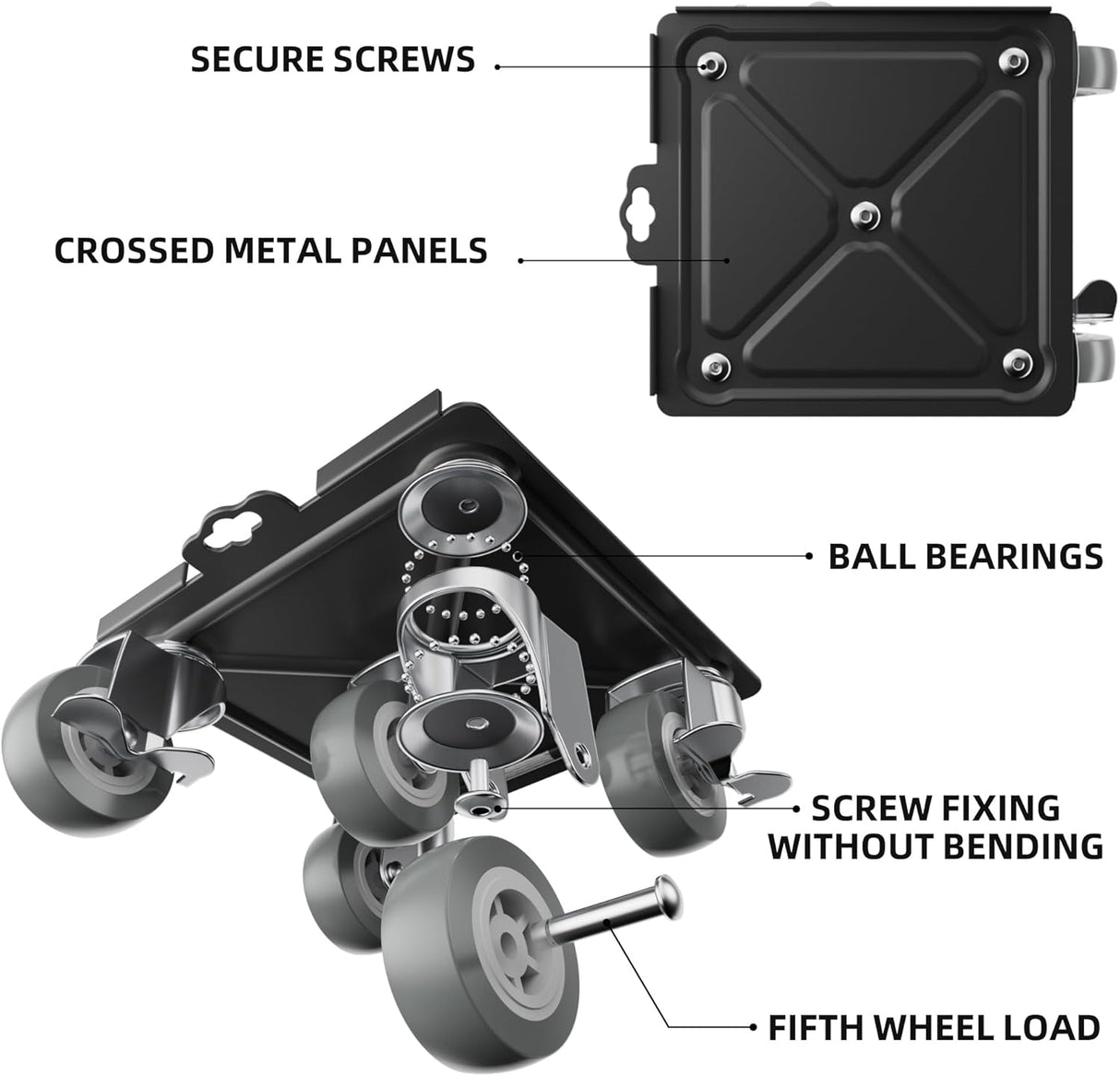Carretilla de muebles, Furniture Mover Pro, 2204LBS, 5 ruedas.