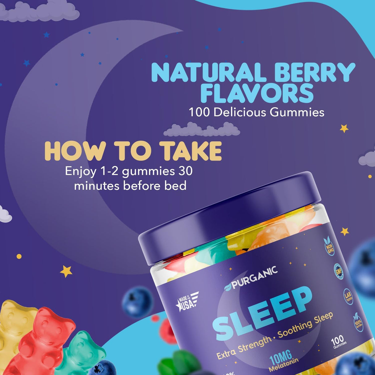 Gomitas de apoyo para dormir - 100ct