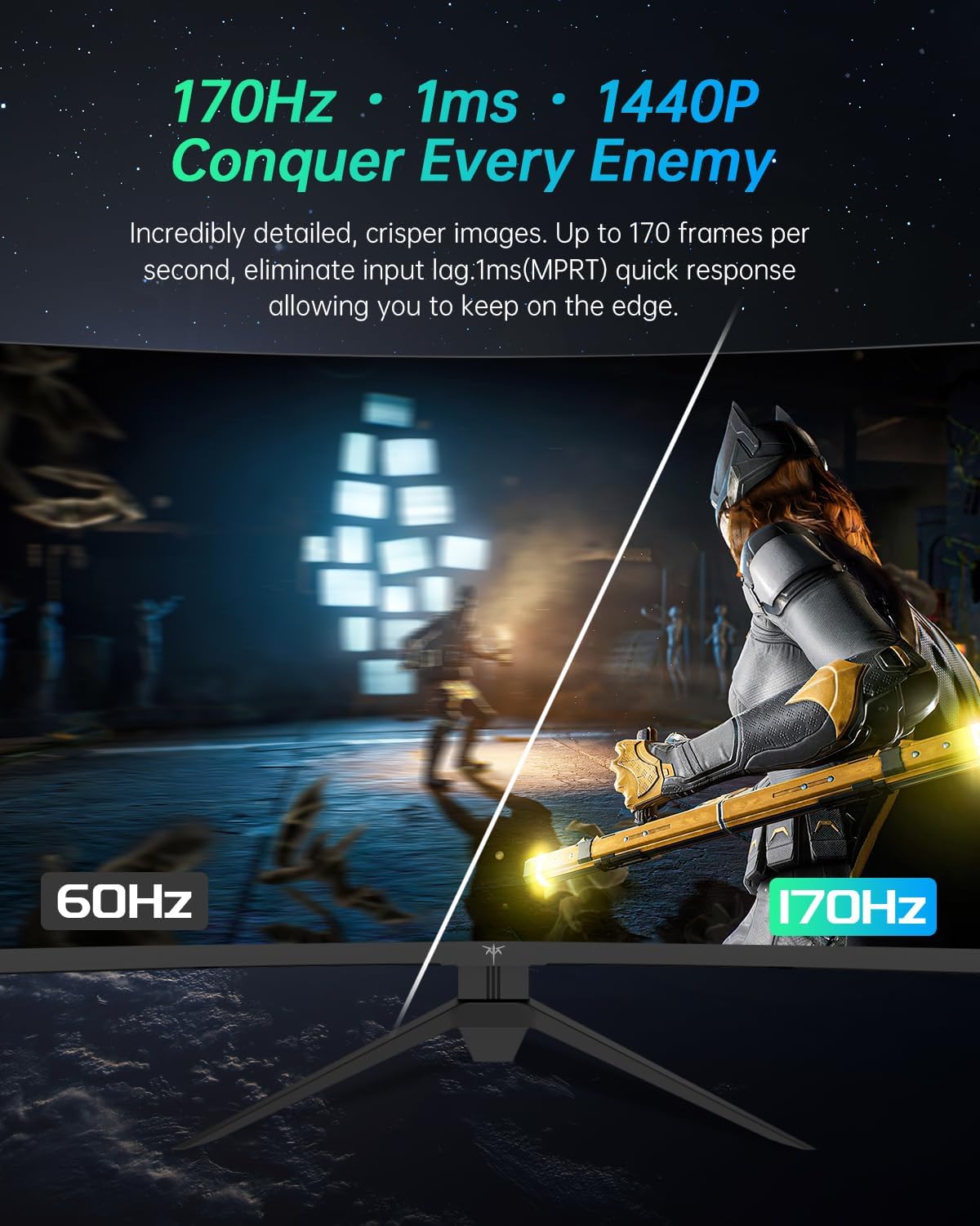 Monitor Curvo KTC 32, 2K 170Hz, 1ms, HDR, H32S17