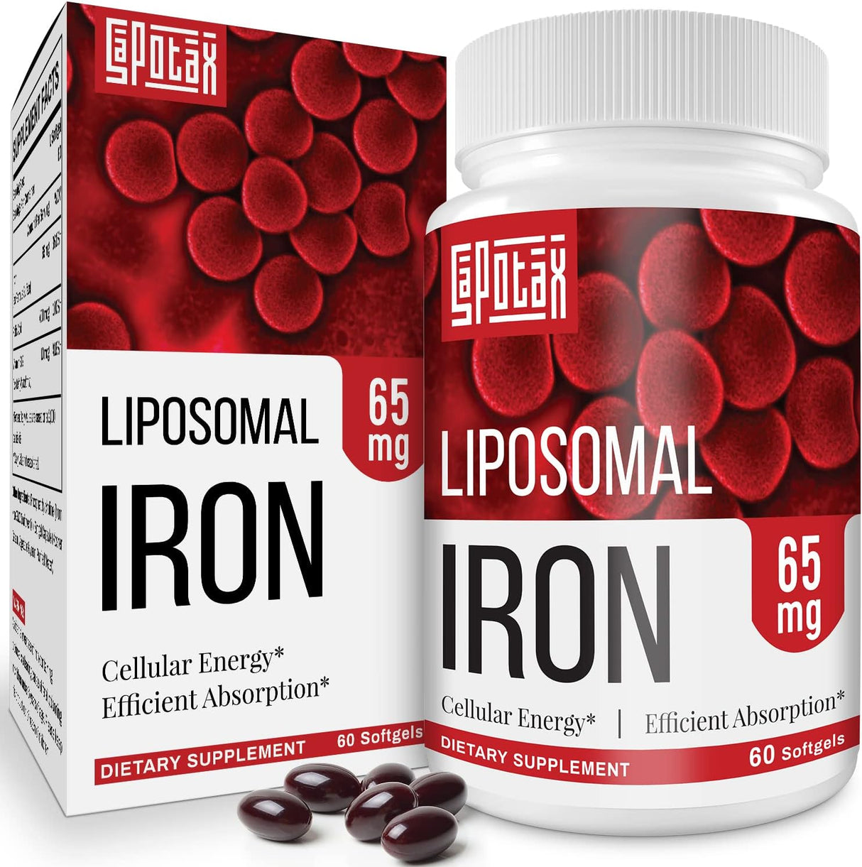 Suplemento liposomal de hierro Fe para mujeres 65 mg