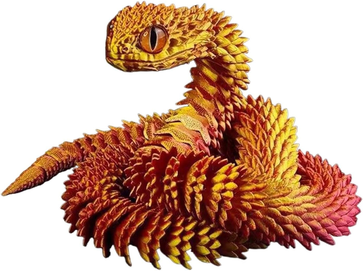 Juguete Serpiente 3D Impreso - Articulado y Flexible - Set Animal
