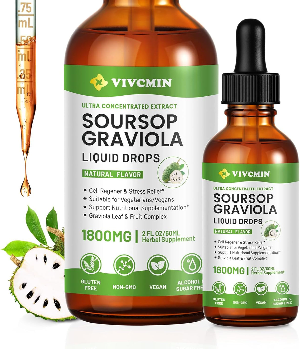 Extracto de hoja de graviola, refuerza inmunidad, relax, hígado, sueño | 2 oz