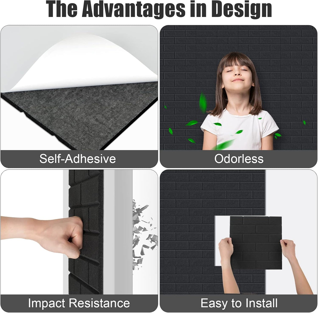 Paneles Acústicos Tutmyrea 12 PCS, Autoadhesivos, 12x12 pulgadas