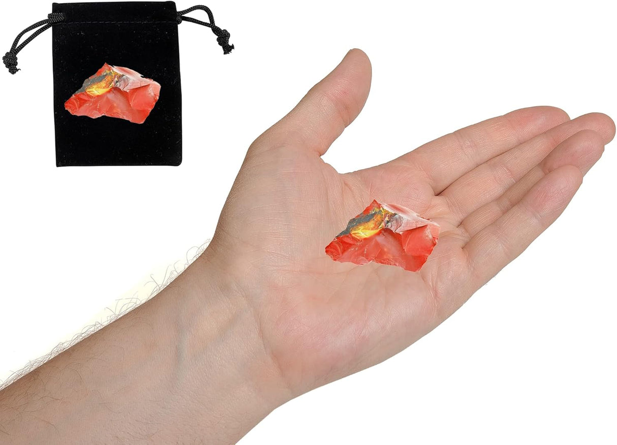 Cristales de Jaspe Rojo Crudos, Piedras Naturales para Sanación