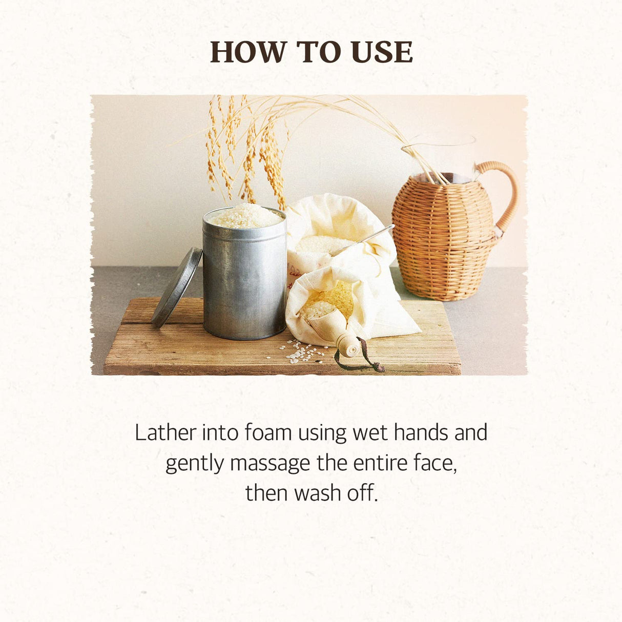 Exfoliante Facial Diario de Arroz - Hipoalergénico y Suave