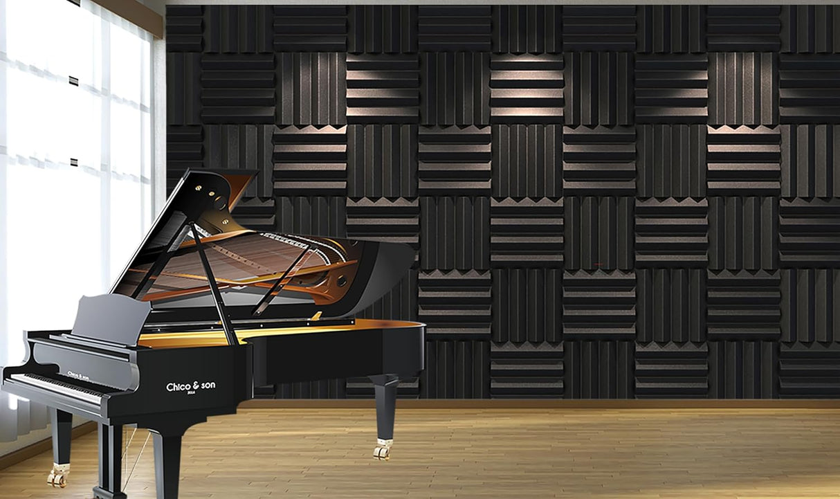 Paneles Acústicos 24 Pack, Espuma Absorbente 2x12x12