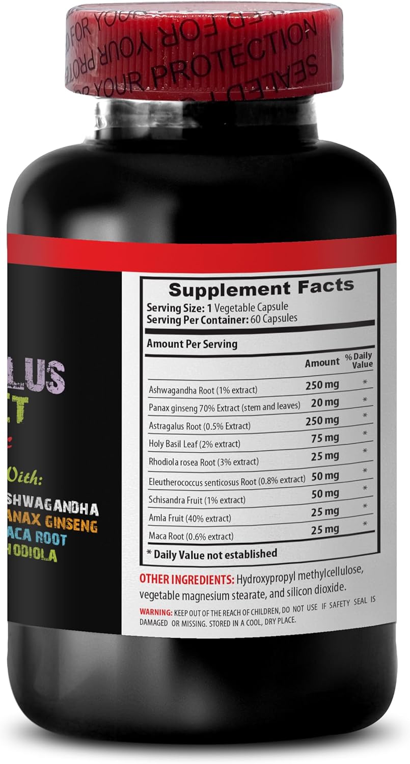 Suplemento COMPLEJO DE EXTRACTO DE ASTRAGALO con Ashwagandha