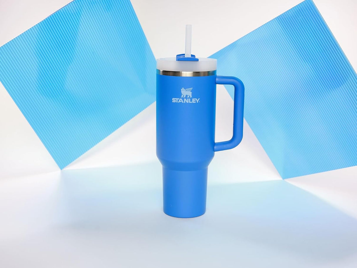 Stanley Quencher H2.0 FlowState - Vaso acero inoxidable con tapa y popote para agua, té helado o café