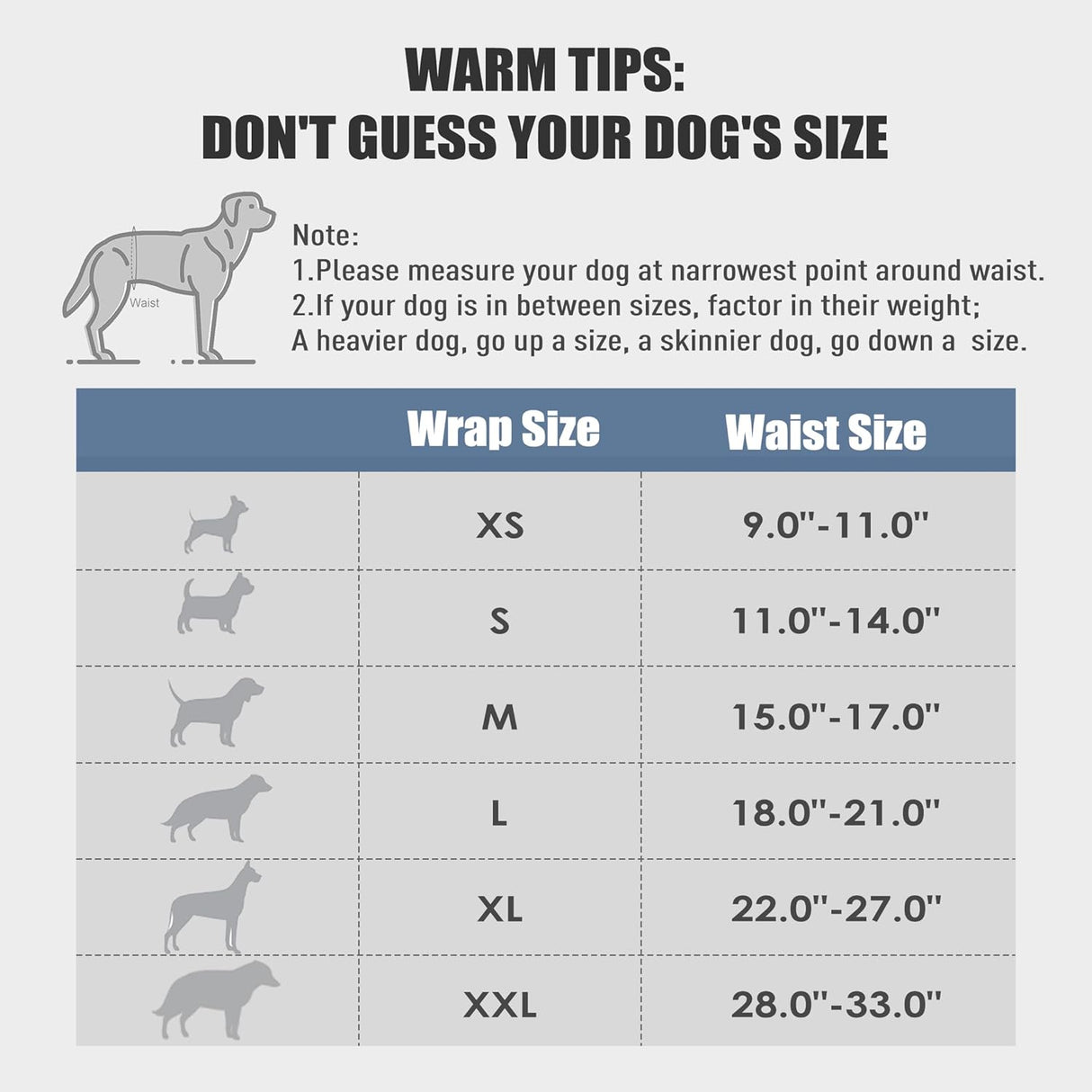 wegreeco Pañales lavables para vientre para perros paquete