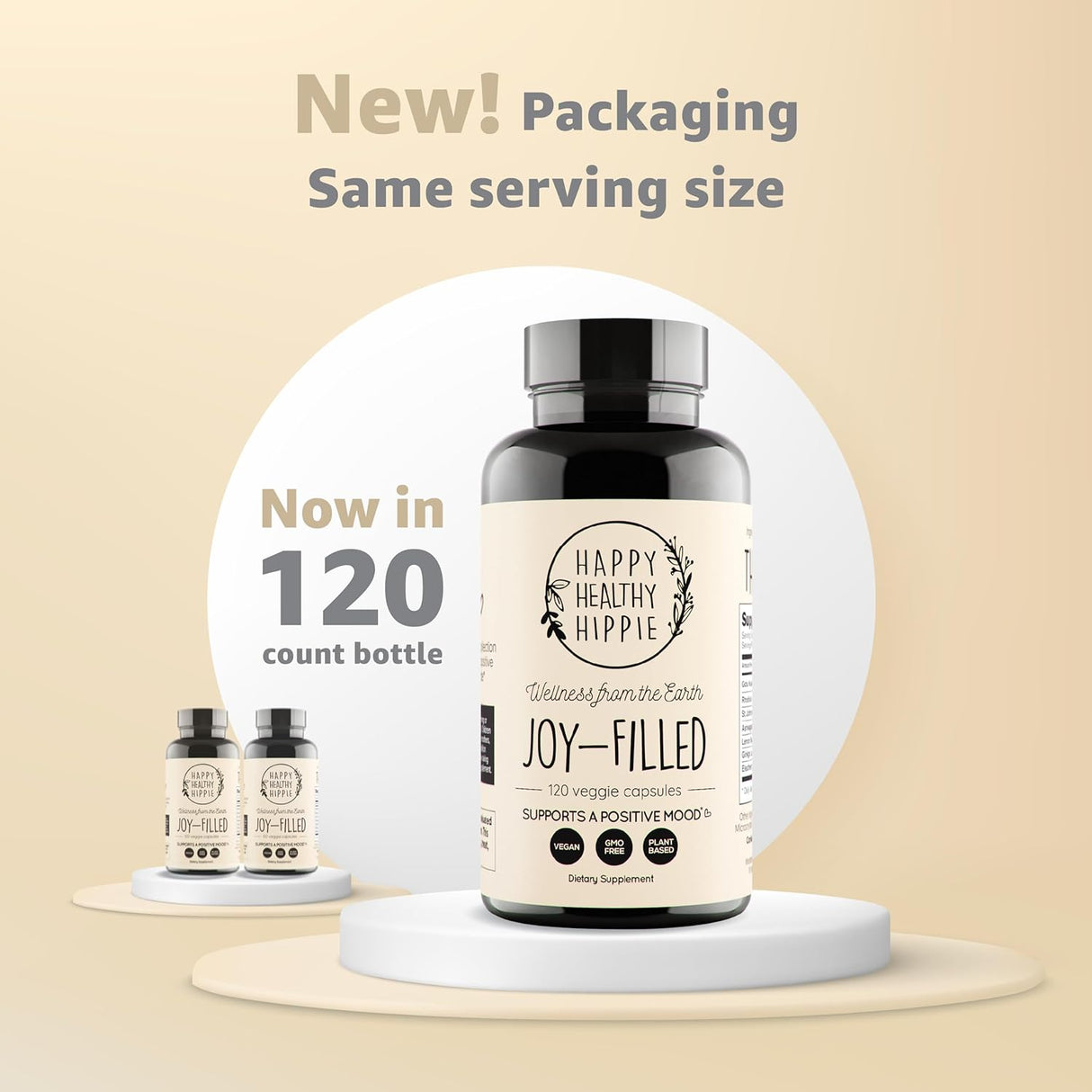 Suplemento de Ánimo Joy-Filled, 120 cápsulas, Herbal