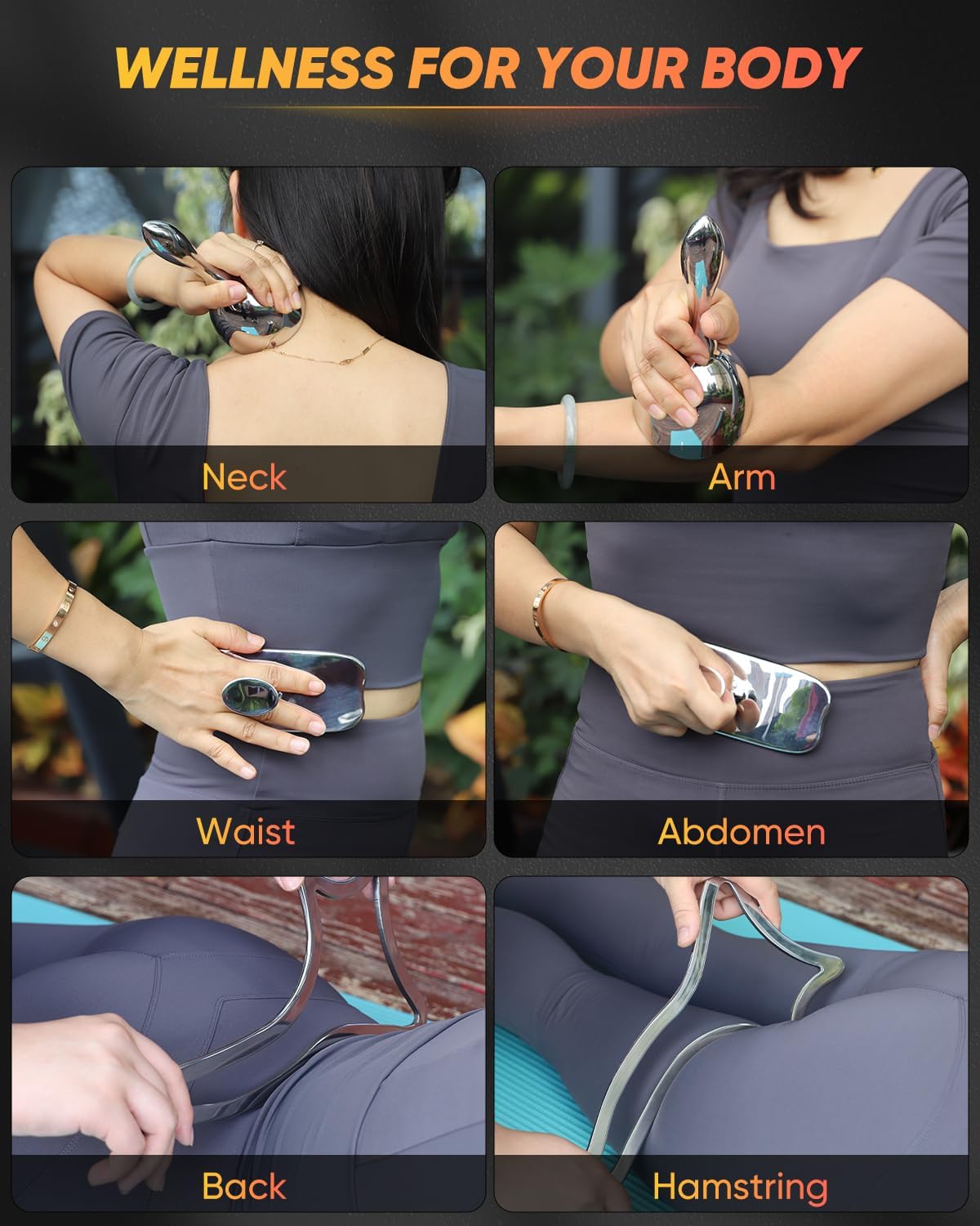 Herramientas de Masaje ONUEMP, Drenaje Linfático y Celulitis