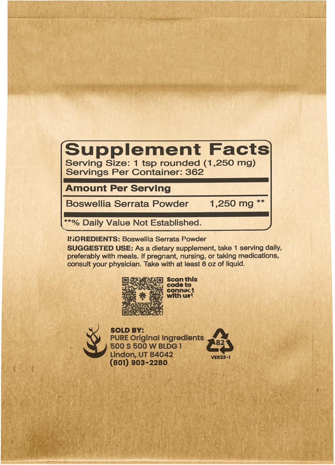 Extracto de Boswellia Serrata en Polvo, Suplemento Herbal, No-OGM