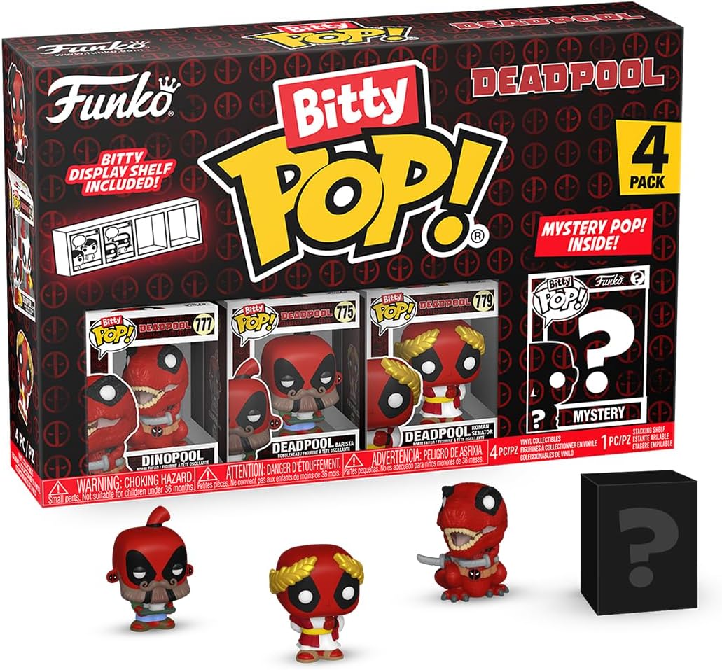 Funko Bitty Pop! Muñecos Coleccionables Deadpool 4-Pack