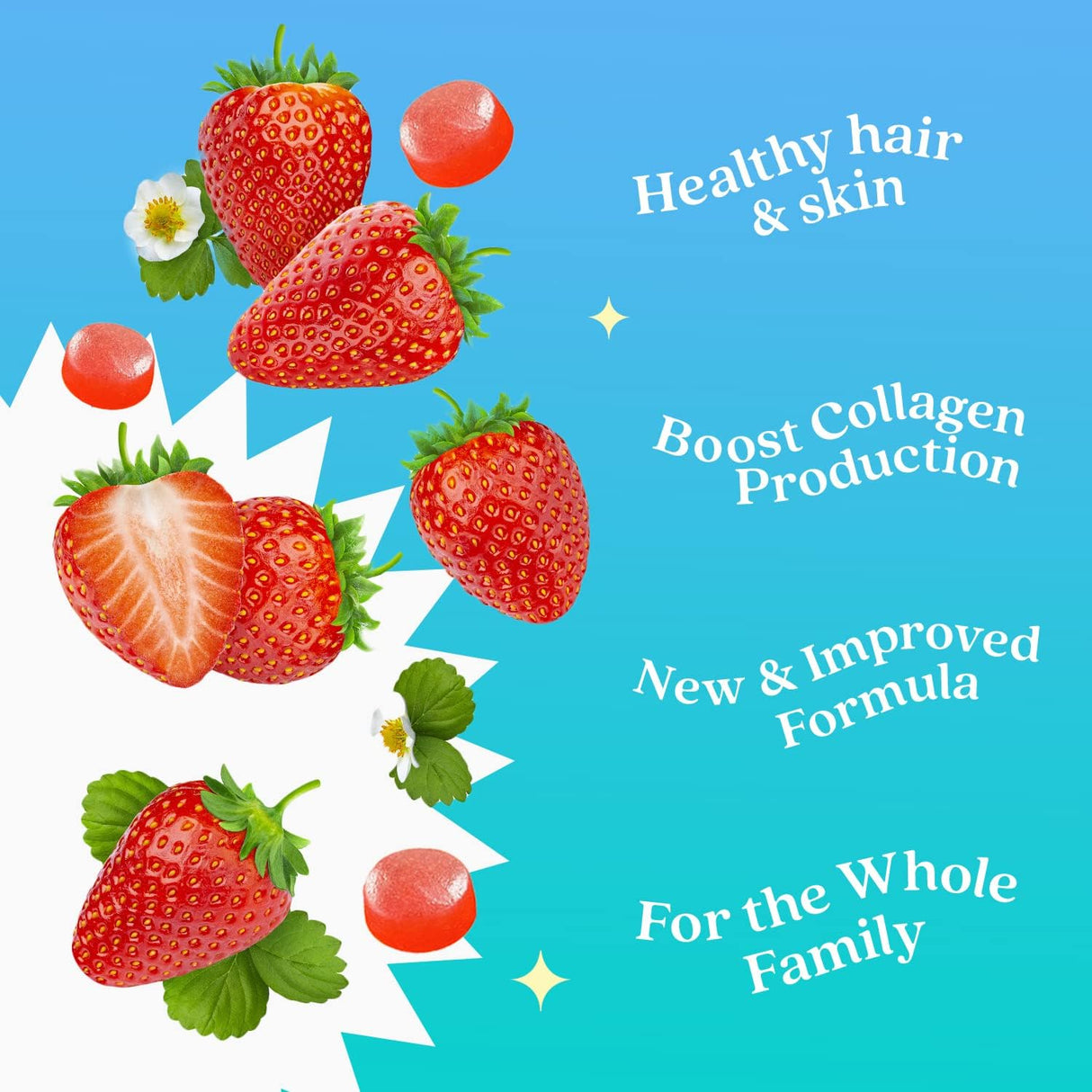 Suplementos Gomitas de biotina con multivitaminas inositol