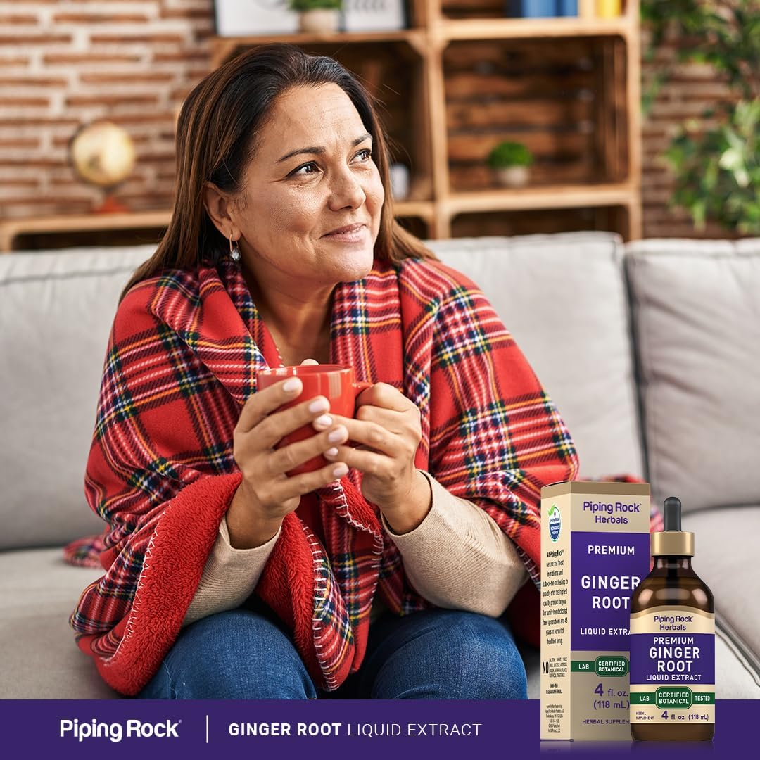 Extracto de Jengibre Piping Rock, 4 oz, Tópico, Orgánico