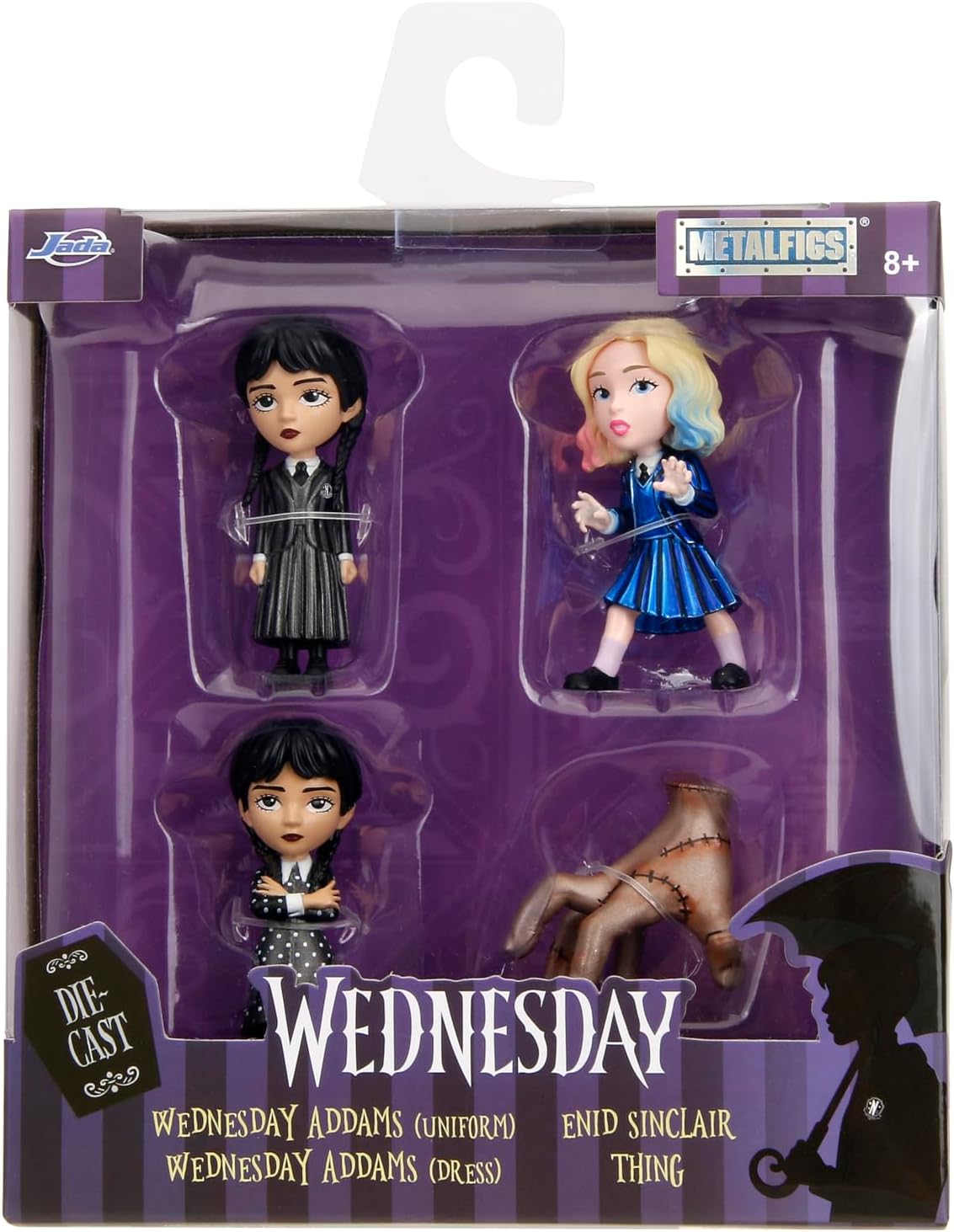 Figuras de Colección Jada Wednesday 2.5 Metalfigs 4-Pack