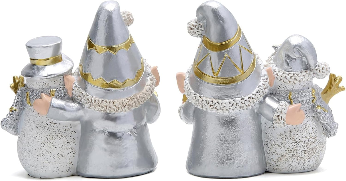 Muñeco de Nieve Hodao Duo de Gnomo y Decoración Navideña