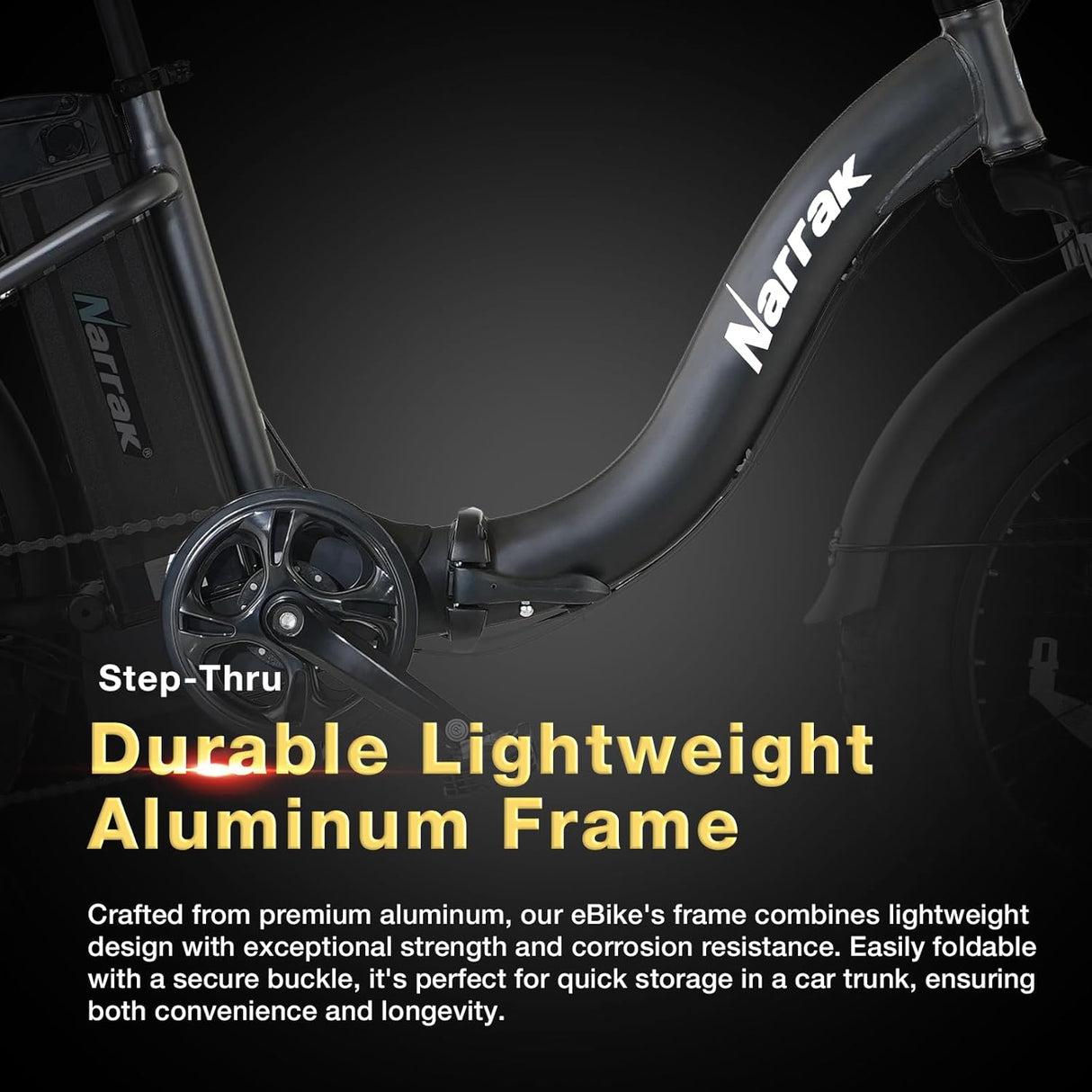 Bicicleta Eléctrica Plegable Fat Tire, 48V, Motor 1100W, M5