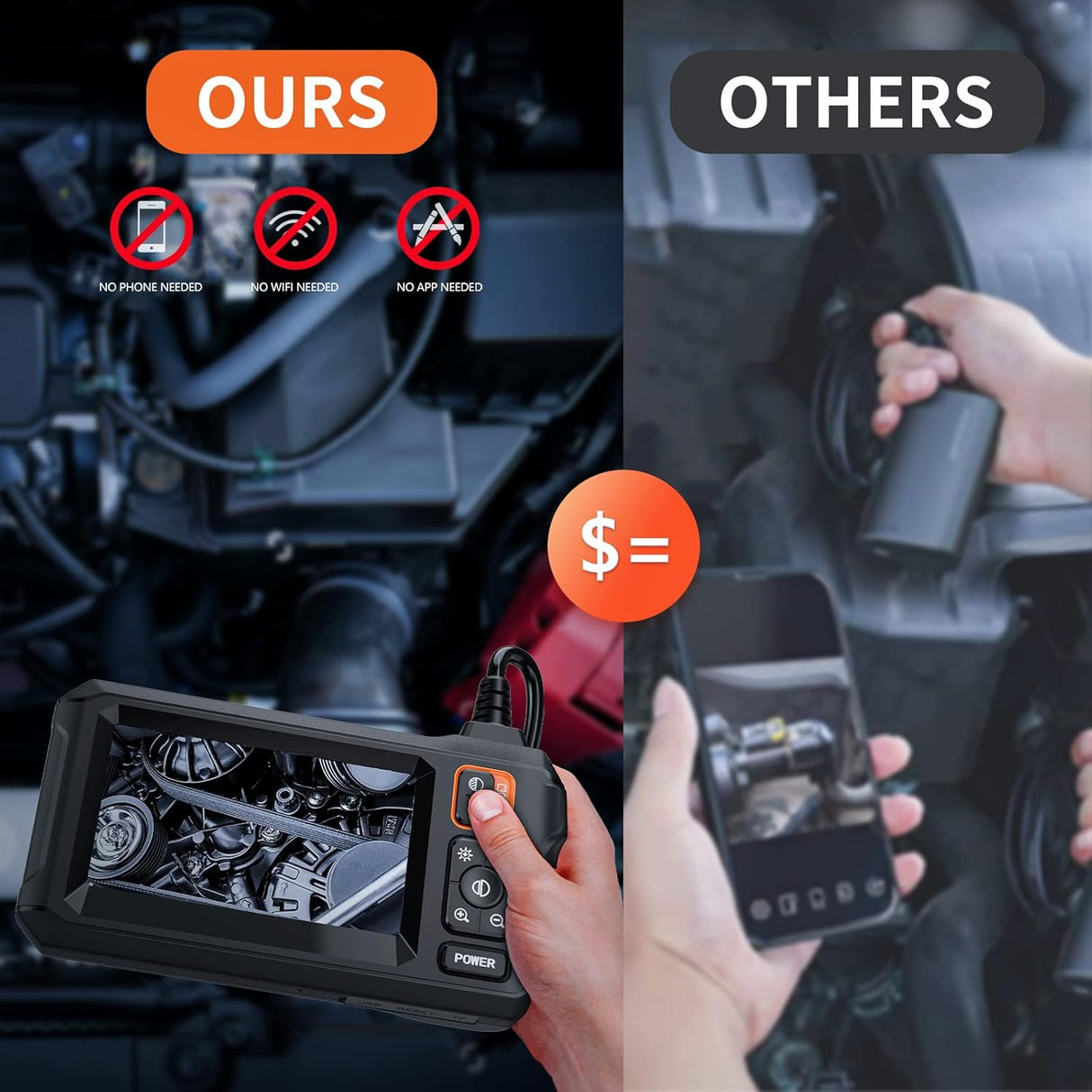 Camara endoscopio HD 1080P