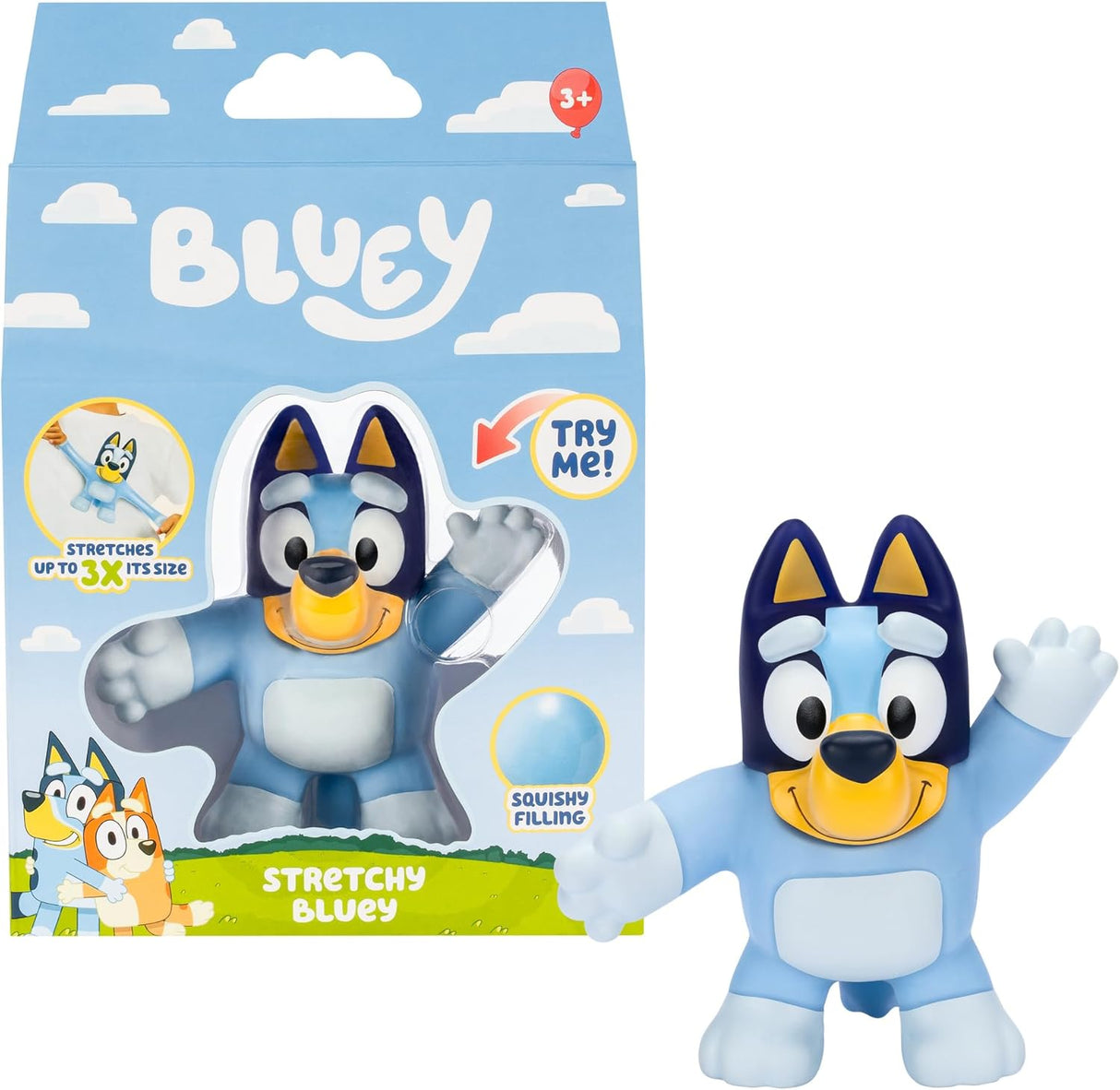 Figurita Stretchy de Bluey | Juguete Super Stretchy | Modelo 3X