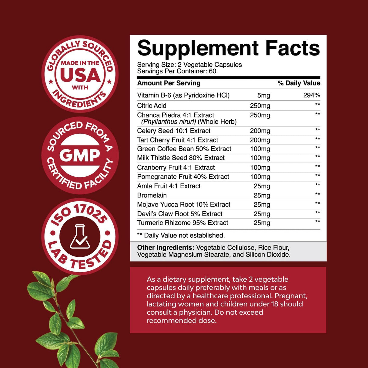 Limpieza y desintoxicación de ácido úrico a base de hierbas