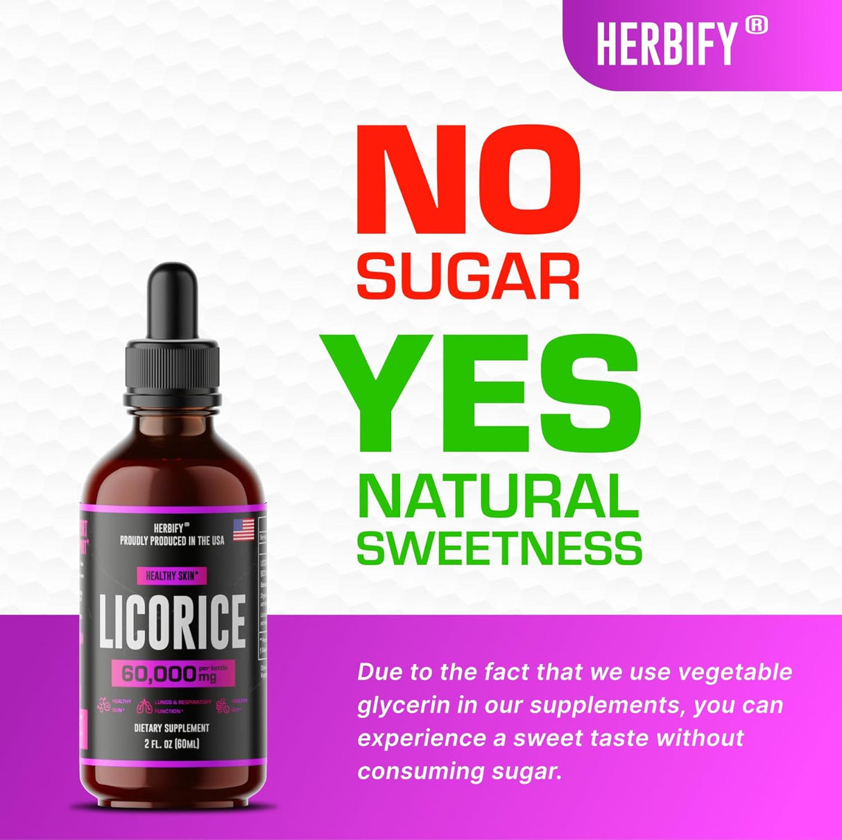 Extracto de Regaliz HERBIFY - Alivio Digestivo y Inmunidad - 2oz