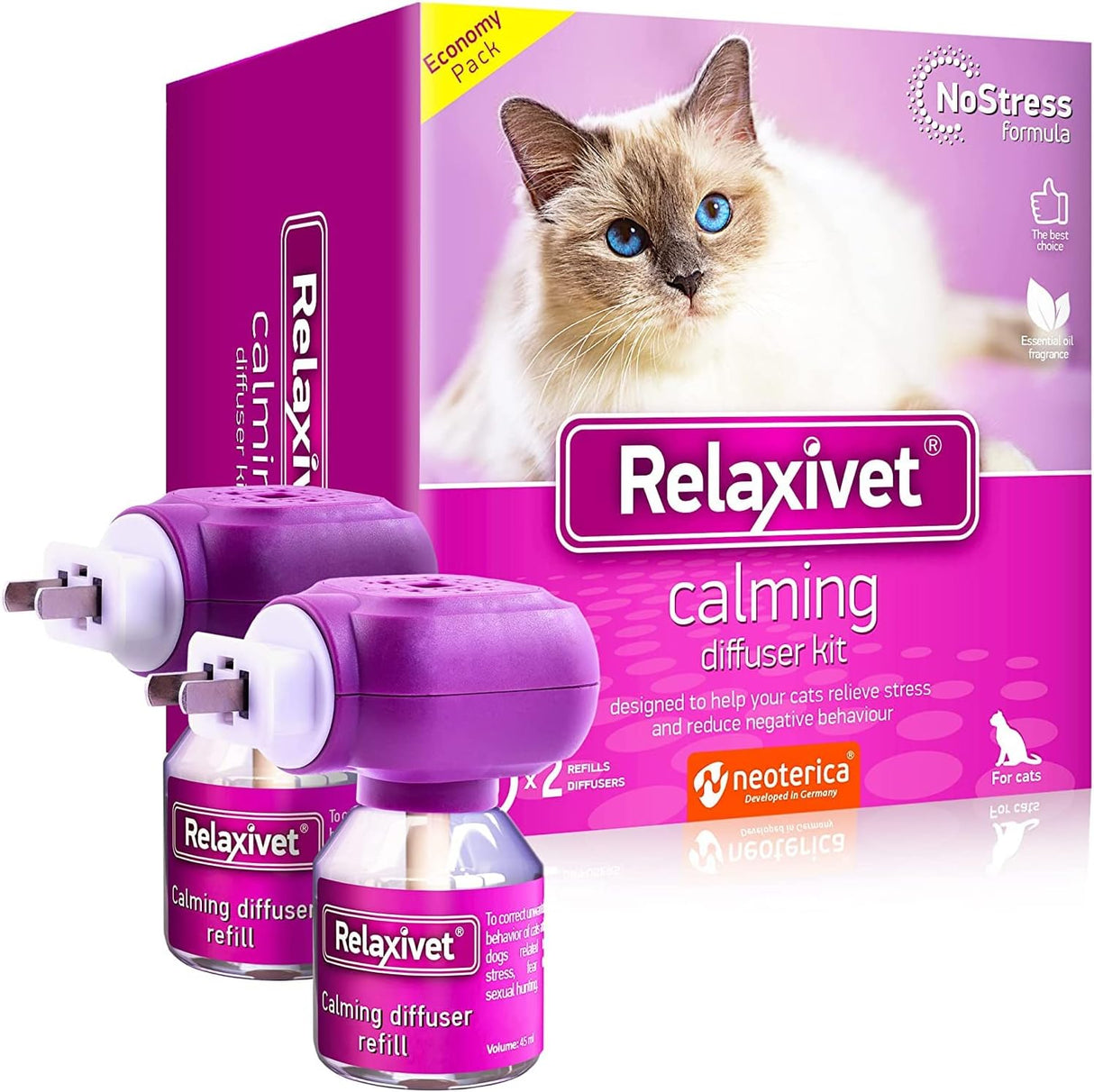 Difusor calmante para gatos Beloved Pets color rosa