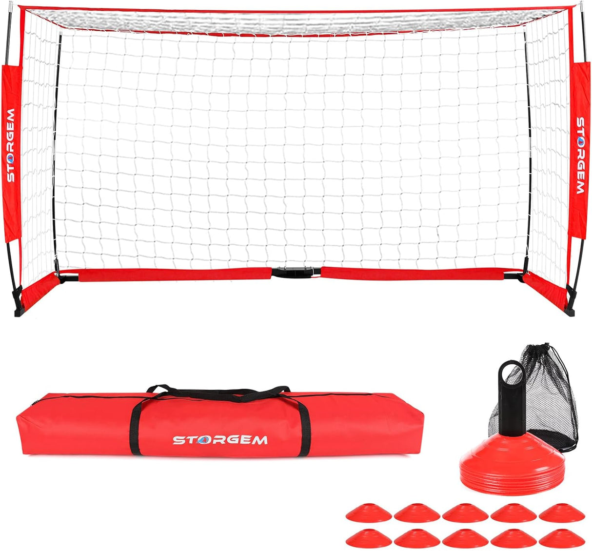 Porteria de futbol portatil plegable, fácil de llevar