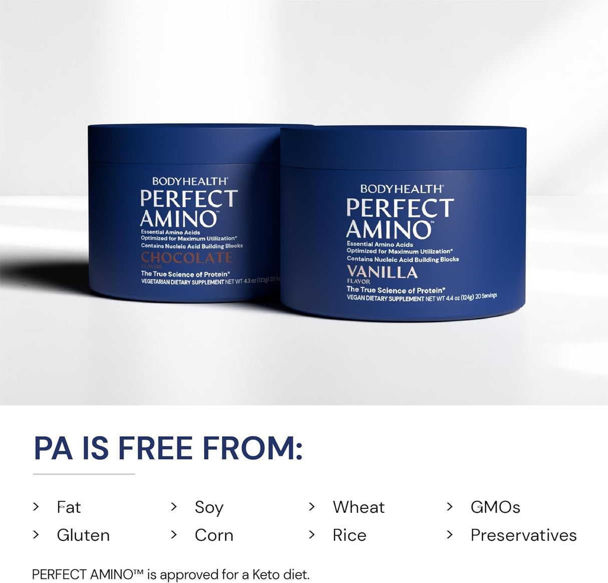 PerfectAmino Powder BodyHealth - Aminoácidos para Recuperación