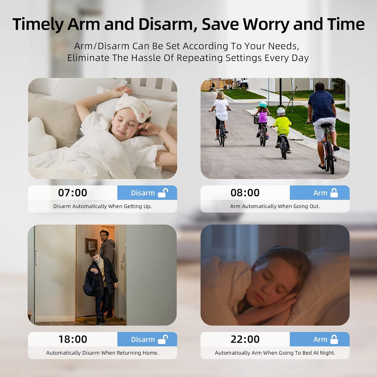 Kit de Alarma de Seguridad para Hogar 4G, Inalámbrico, WiFi