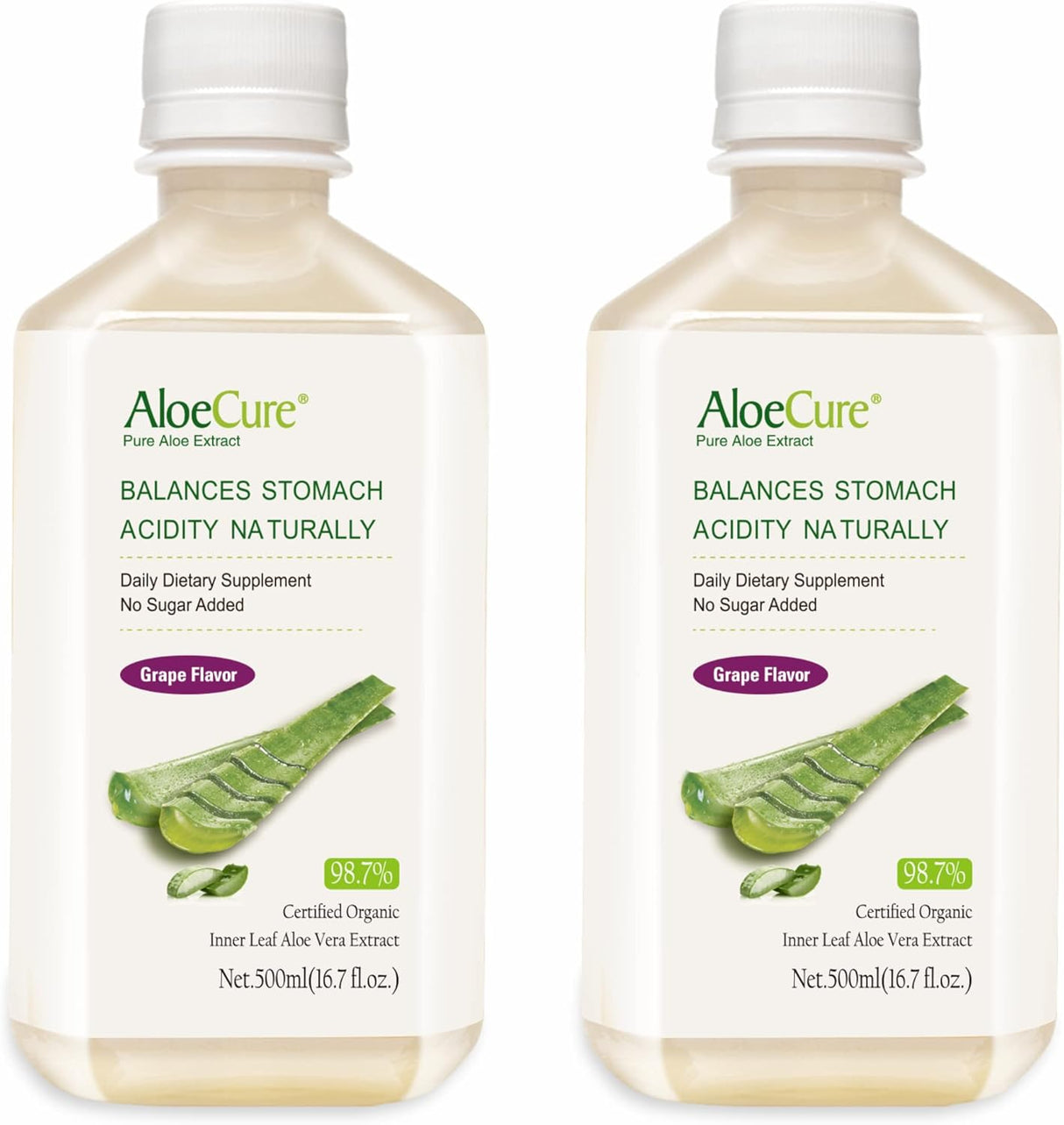 Botellas de jugo puro de aloe vera Suplementos Alimenticios