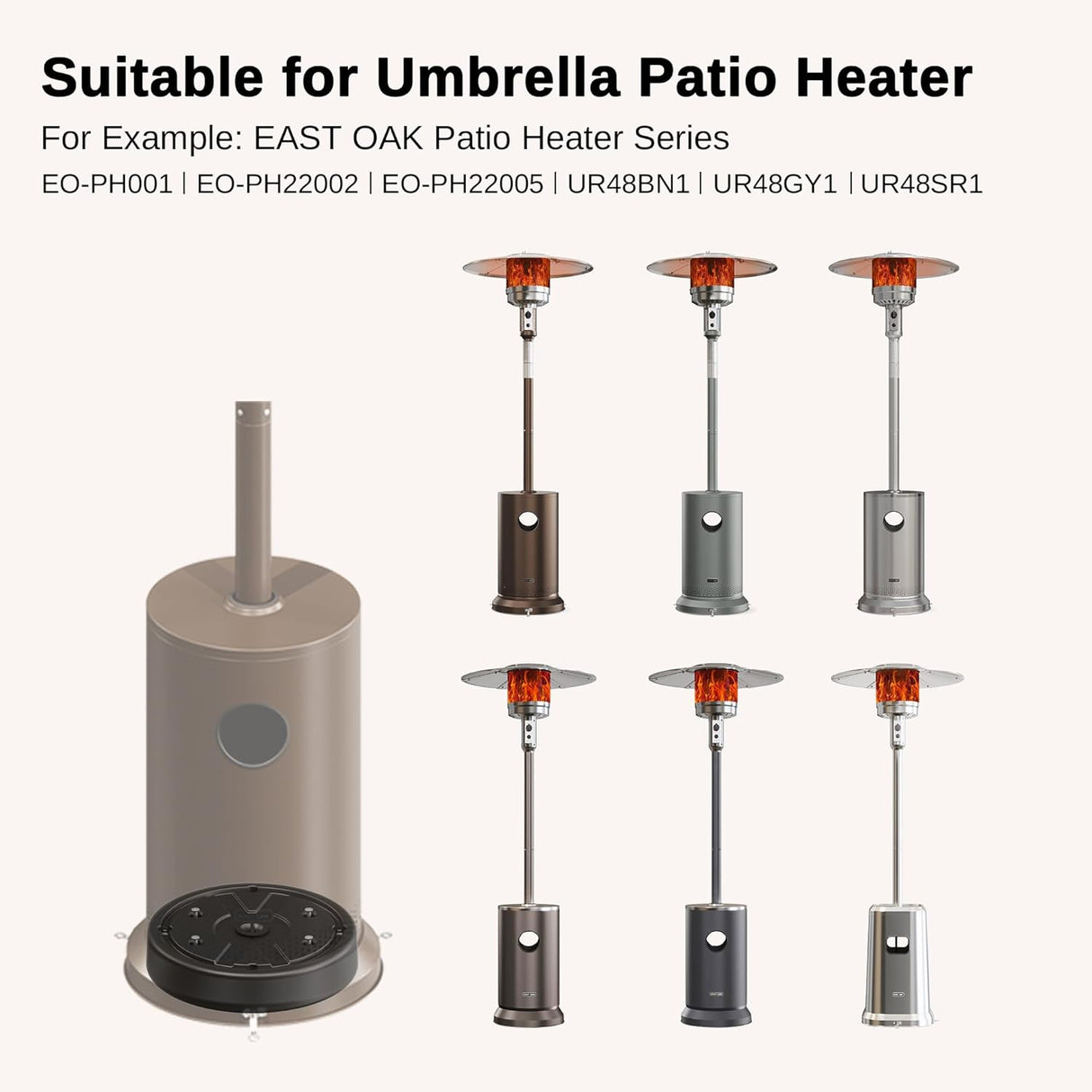 Calentador de patio caja de arena capacidad de 26.45 libras