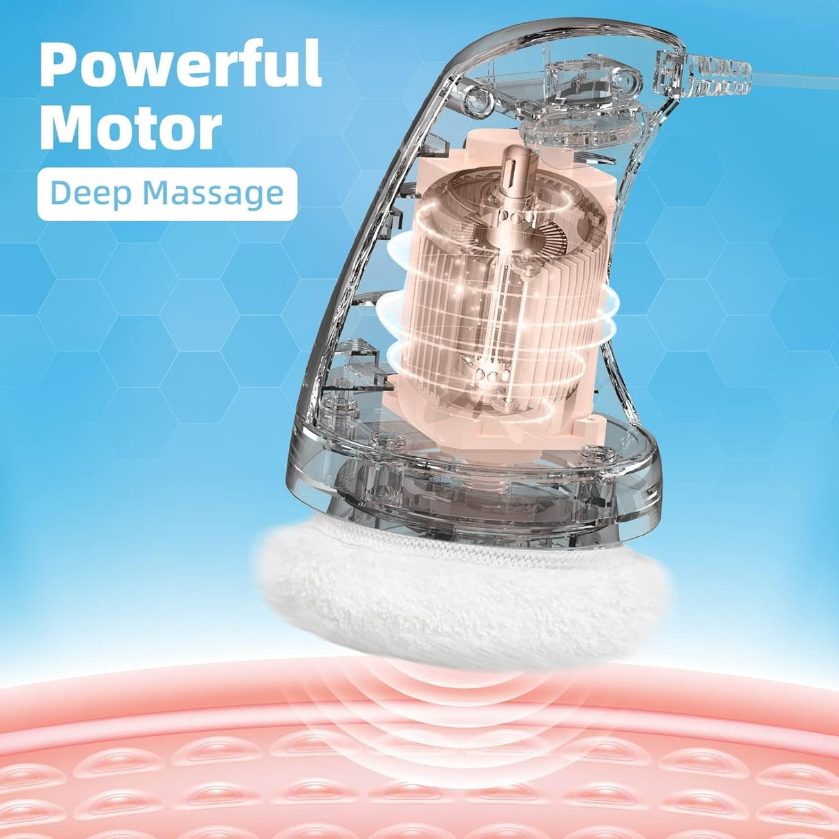 Masajeador Celulitis Eléctrico, 6 Almohadillas Lavables, Modelo X