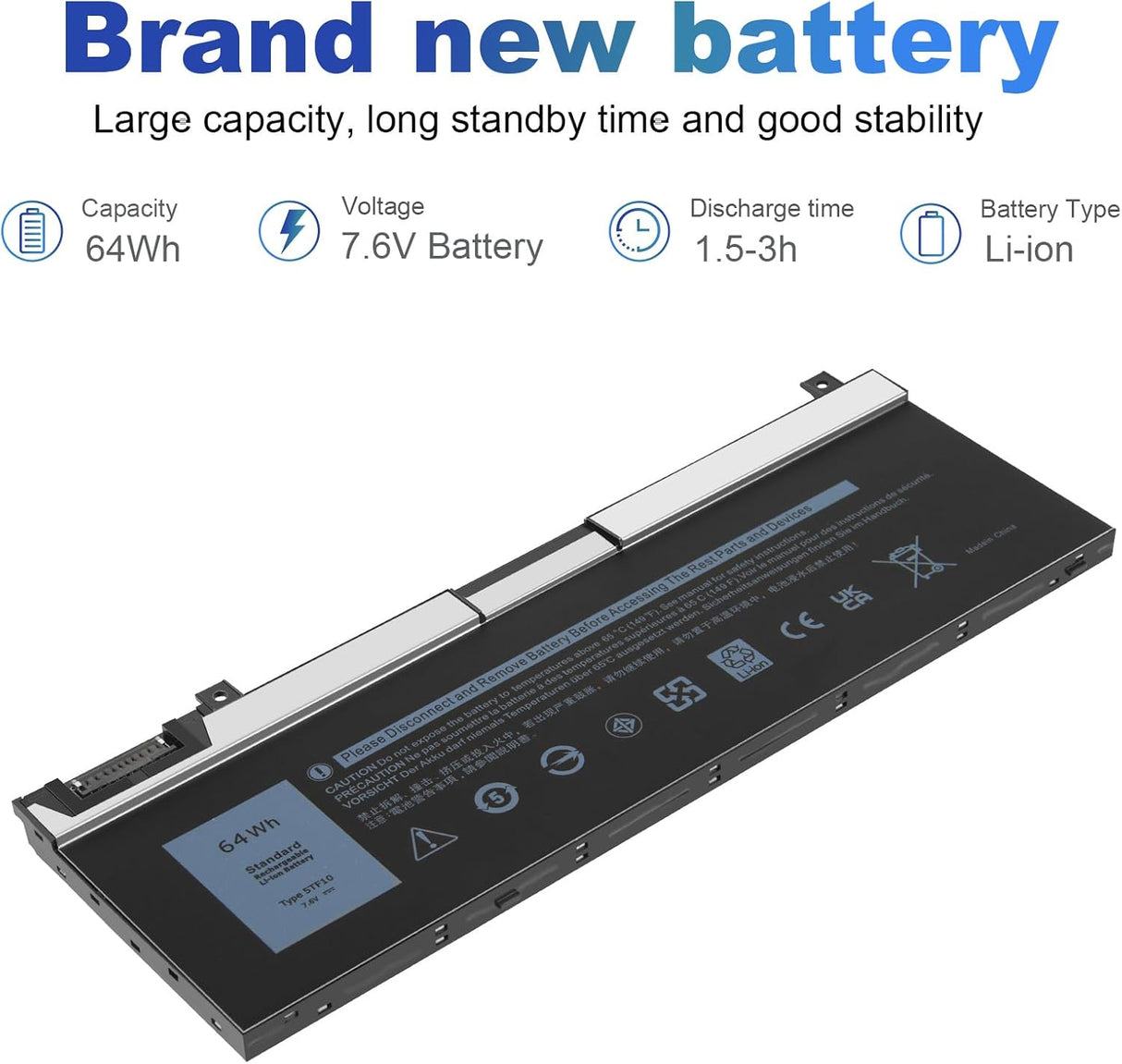 Batería 5TF10 GHXKY para Laptop Precision 7730 7740 P34E