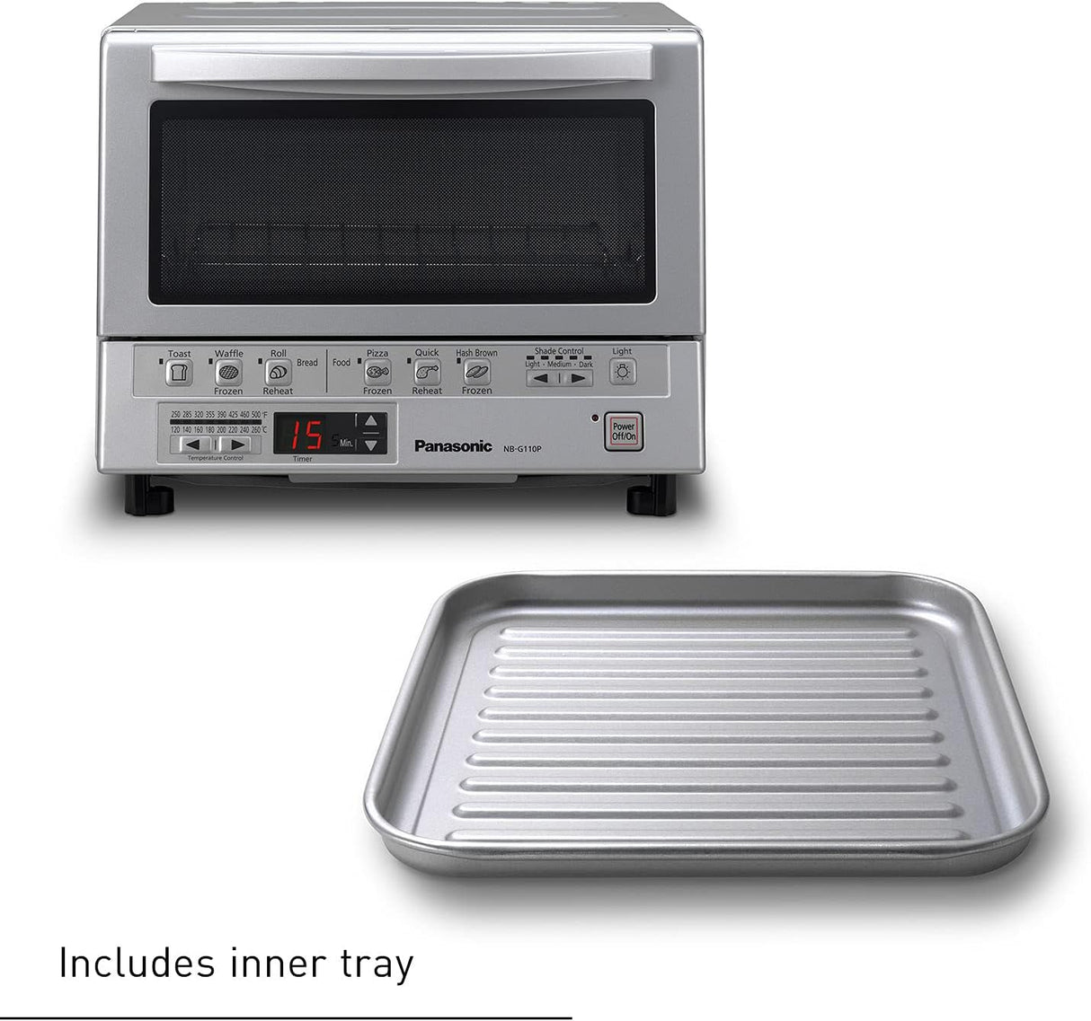 Horno tostador Panasonic Flash Xpress, Plateado
