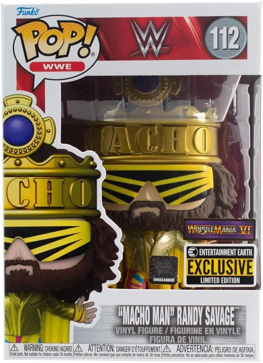 Figura Pop! Vinyl Macho Man - WWE Exclusiva de Entertainment Earth