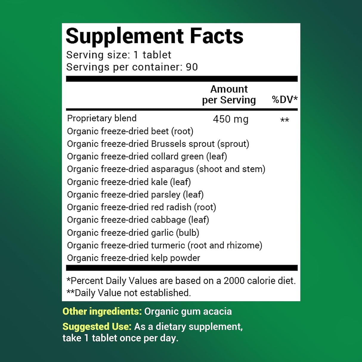 Soporte Orgánico de Crucíferas - 11 Superfoods, Energía y Desintoxicación