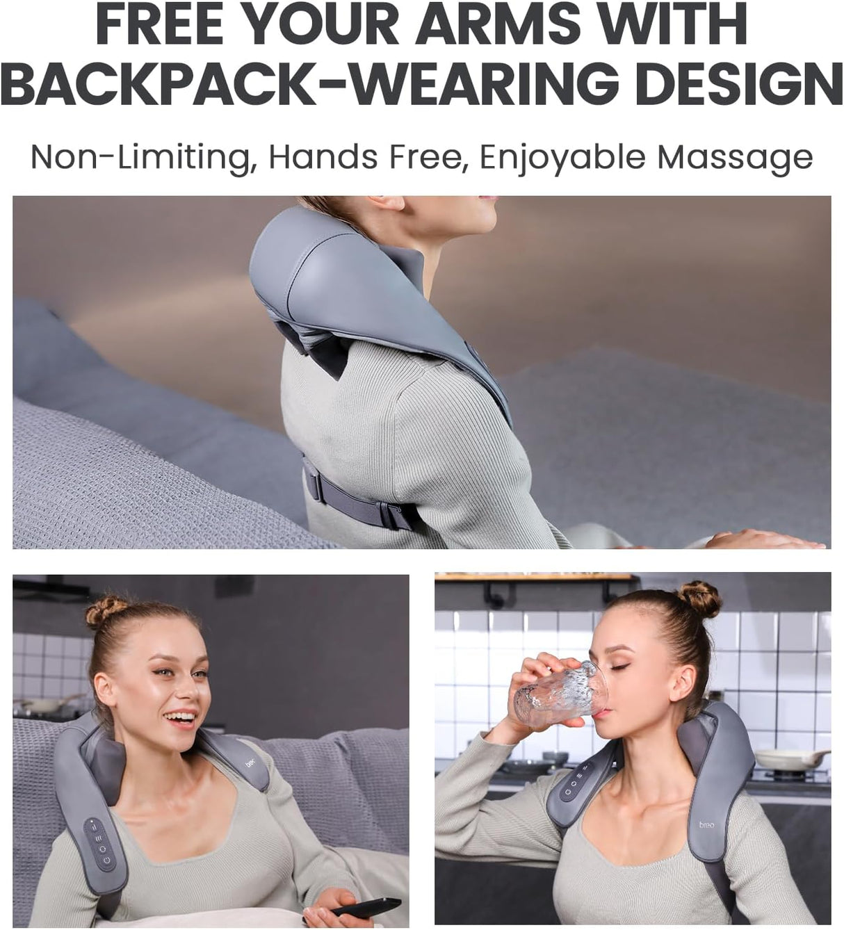 Masajeador de Cuello Breo N5 Mini con Calor para Relajación