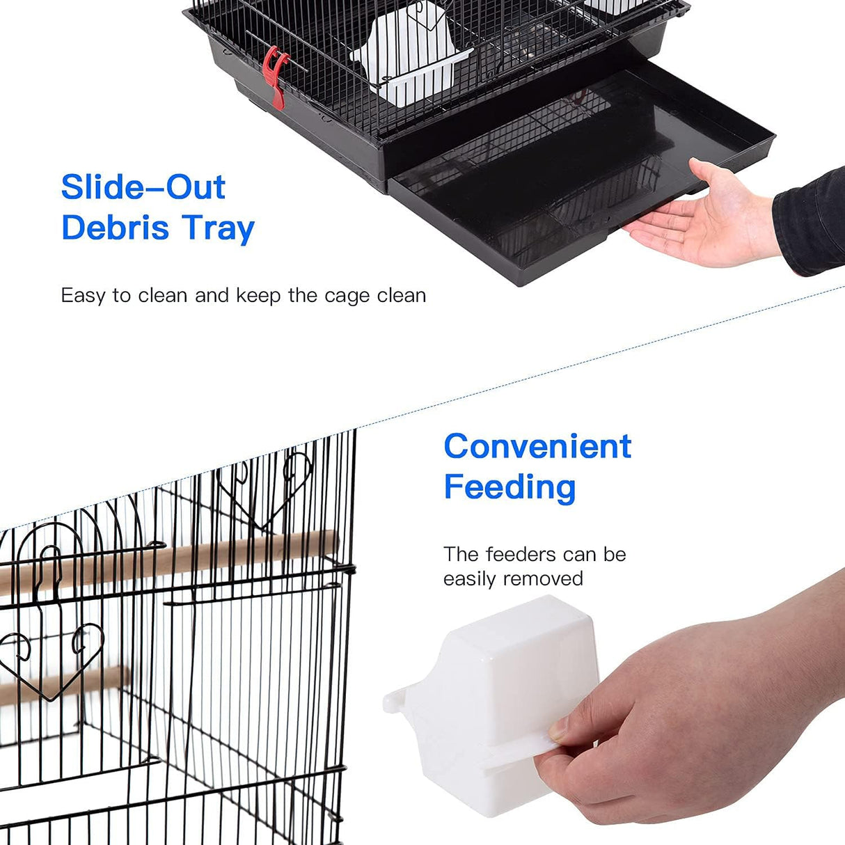 Cubierta de techo de 39 pulgadas accesorios de jaulas BestPet