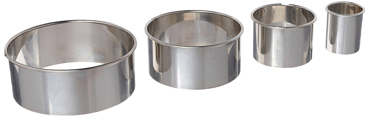 Cortadores redondos de borde liso Ateco 1440 en tamaños