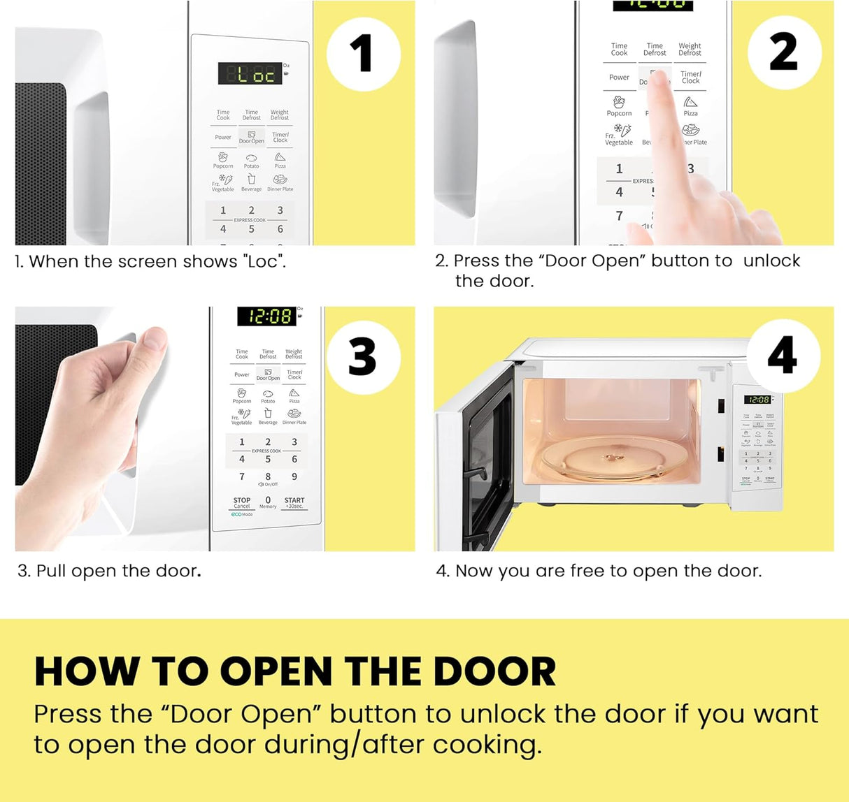 Microondas de Encimera COMFEE, 0.7 Cu Ft, 700W, EM720CPL-PM